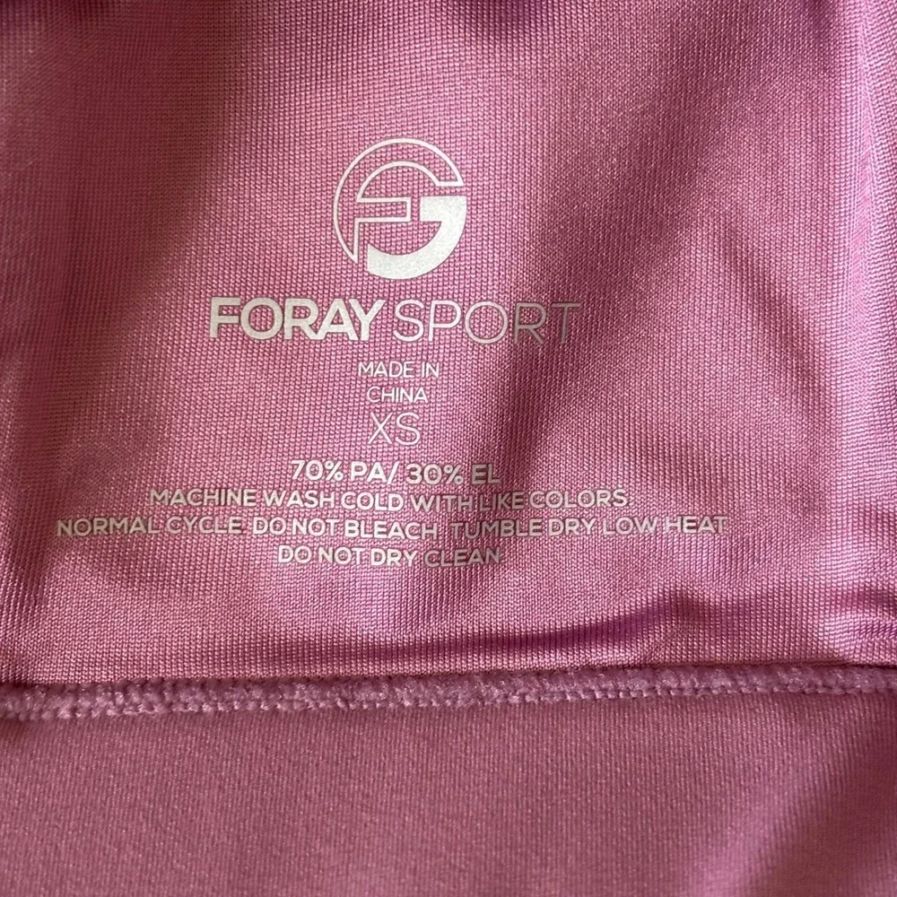 Foray Golf Sport Longline Fashion Bra Size XS Pink Purple Orchid Mist Activewear